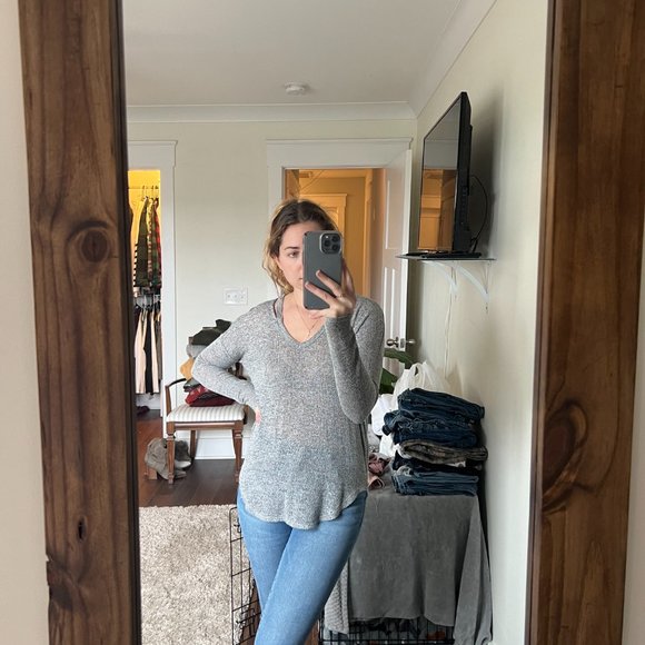 Lightweight Grey Sweater - Picture 3 of 6